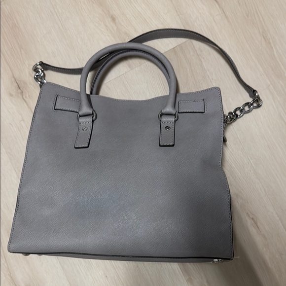 Michael Kors Grey Hamilton Saffiano Large Leather Tote Bag - Picture 9 of 15